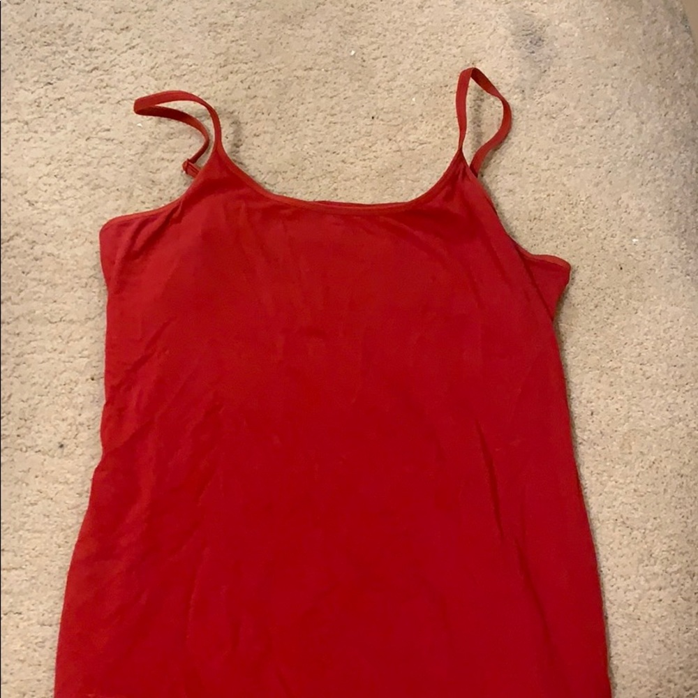 Red tank top